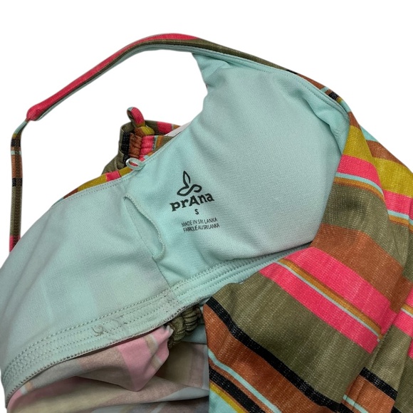 Prana Striped Tankini Swim Top & Boyshort Bottom Set Multicolor Size Small - Picture 7 of 13